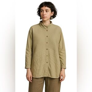 Yacco Maricard Cotton Textured shirt/jacket Lagenlook, avant garde, minimalist M